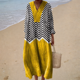 Robe d’Été Imprimée Flatteuse